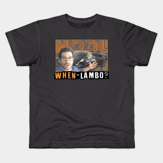 When Lambo  - Tai lopez dogecoin Kids T-Shirt by Pixel-High